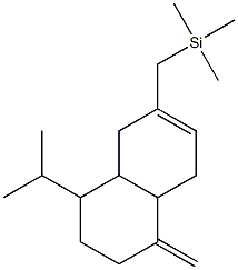 2-(Trimethylsilylmethyl)-5-methylene-8-isopropyl-1,4,4a,5,6,7,8,8a-octahydronaphthalene Structure