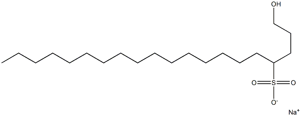 1-Hydroxyicosane-4-sulfonic acid sodium salt Structure