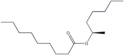 (-)-Nonanoic acid (R)-1-methylhexyl ester 구조식 이미지