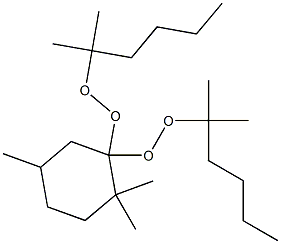 2,2,5-Trimethyl-1,1-bis(1,1-dimethylpentylperoxy)cyclohexane Structure