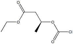 (3S)-3-(Chloroformyloxy)butanoic acid ethyl ester Structure