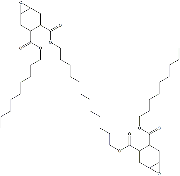 Bis[2-(nonyloxycarbonyl)-4,5-epoxy-1-cyclohexanecarboxylic acid]1,12-dodecanediyl ester 구조식 이미지