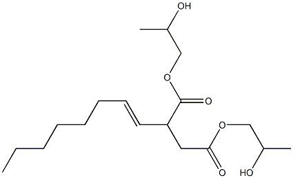 2-(1-Octenyl)succinic acid bis(2-hydroxypropyl) ester Structure