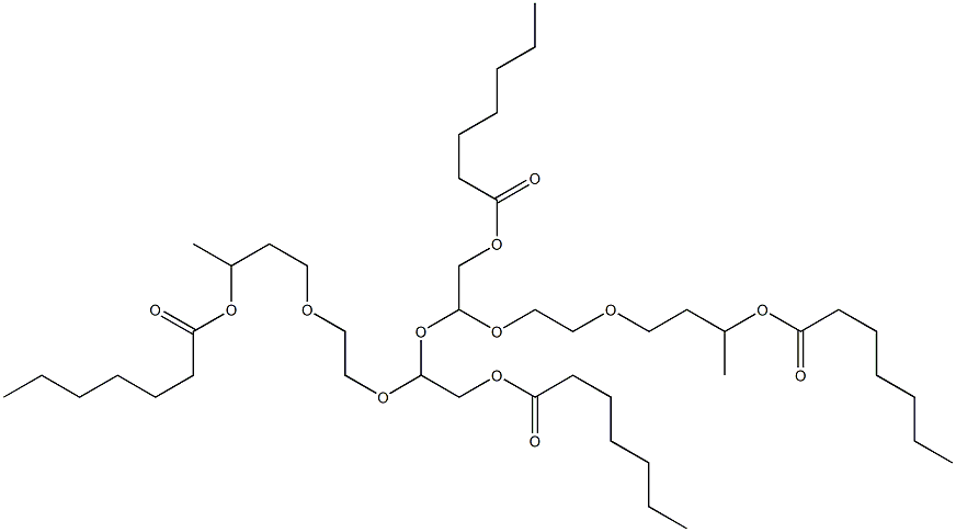 2,2'-[Oxybis[2,1-ethanediyloxy(2,1-ethanediyl)oxy]]bis(ethanol heptanoate) Structure