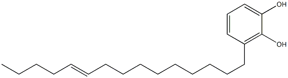 3-(10-Pentadecenyl)pyrocatechol 구조식 이미지