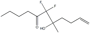 6,6-Difluoro-5-hydroxy-5-methyl-1-undecen-7-one 구조식 이미지