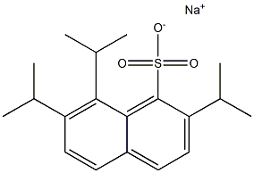 2,7,8-Triisopropyl-1-naphthalenesulfonic acid sodium salt Structure