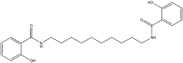 N,N'-(Decane-1,10-diyl)bis(2-hydroxybenzamide) 구조식 이미지