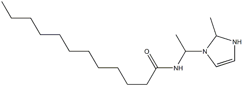 1-(1-Lauroylaminoethyl)-2-methyl-4-imidazoline 구조식 이미지