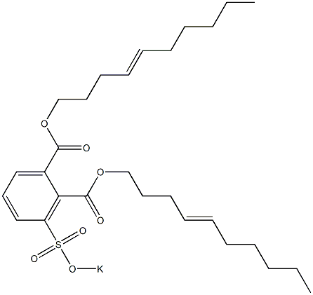 3-(Potassiosulfo)phthalic acid di(4-decenyl) ester 구조식 이미지