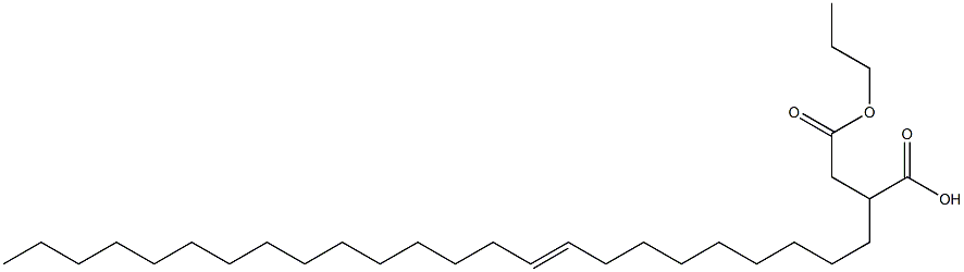 2-(9-Tetracosenyl)succinic acid 1-hydrogen 4-propyl ester 구조식 이미지