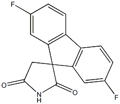 2,7-Difluorospiro[9H-fluorene-9,3'-pyrrolidine]-2',5'-dione 구조식 이미지
