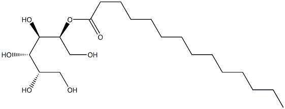 L-Mannitol 2-tetradecanoate 구조식 이미지