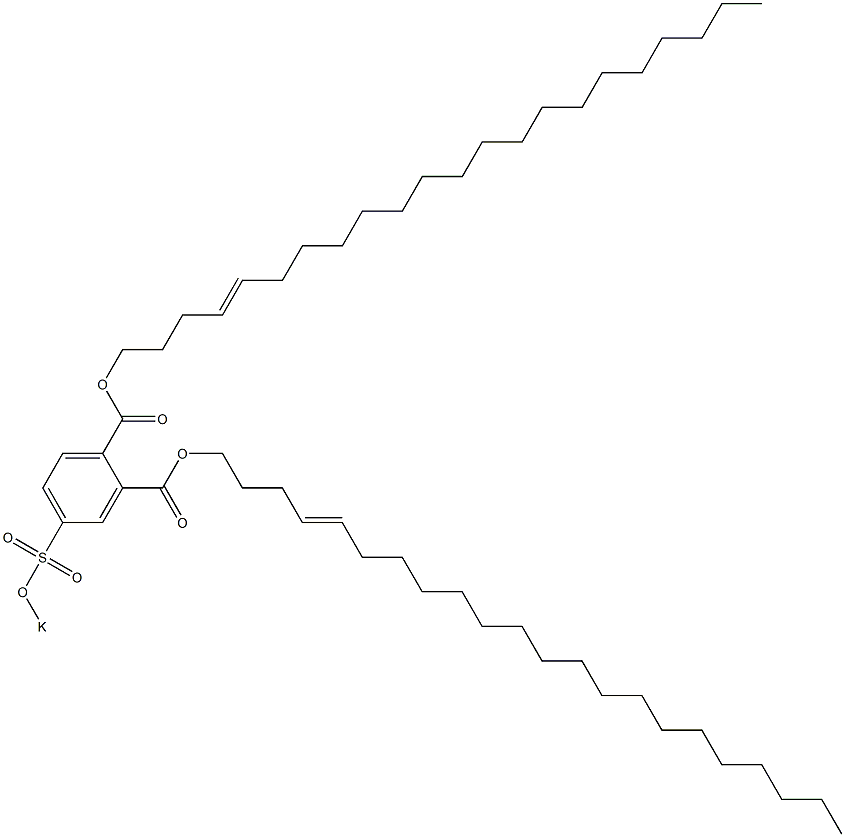 4-(Potassiosulfo)phthalic acid di(4-docosenyl) ester Structure