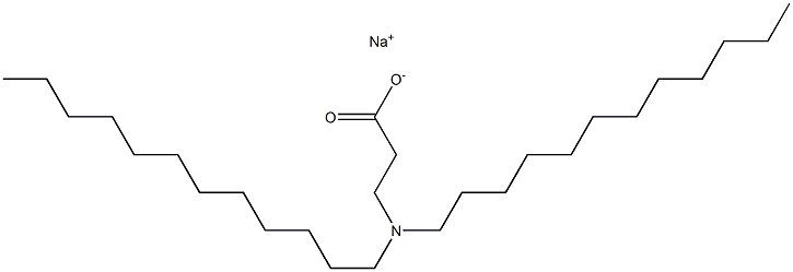 3-(Didodecylamino)propanoic acid sodium salt 구조식 이미지