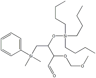 (2S,3R)-1-Phenyldimethylsilyl-2-methoxymethoxy-3-tributylsiloxy-1-butanone Structure