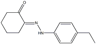 2-[2-(4-Ethyl-phenyl)hydrazono]cyclohexanone 구조식 이미지