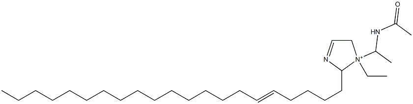 1-[1-(Acetylamino)ethyl]-1-ethyl-2-(5-henicosenyl)-3-imidazoline-1-ium 구조식 이미지