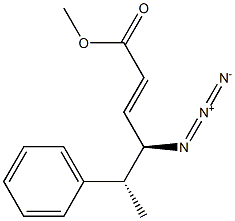 (2E,4R,5R)-4-Azido-5-phenyl-2-hexenoic acid methyl ester Structure