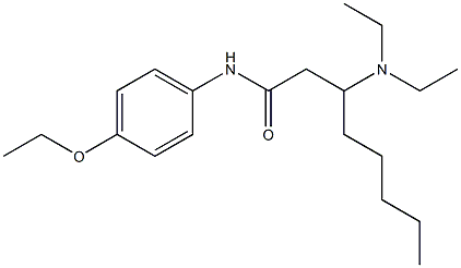 N-(4-Ethoxyphenyl)-3-(diethylamino)octanamide 구조식 이미지