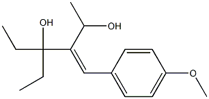 4-(4-Methoxyphenyl)methylene-3-ethylhexane-3,5-diol 구조식 이미지