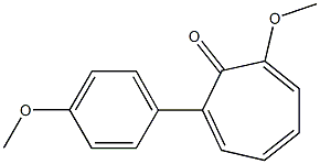 2-Methoxy-7-(4-methoxyphenyl)-2,4,6-cycloheptatrien-1-one 구조식 이미지