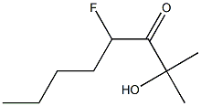 4-Fluoro-2-hydroxy-2-methyl-3-octanone Structure