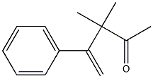 4-Phenyl-3,3-dimethyl-4-penten-2-one Structure