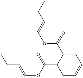 4-Cyclohexene-1,2-dicarboxylic acid bis(1-butenyl) ester Structure