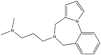 5-[3-(Dimethylamino)propyl]-5,6-dihydro-4H-pyrrolo[1,2-a][1,4]benzodiazepine Structure