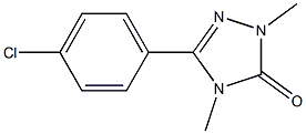 2,4-Dimethyl-5-(4-chlorophenyl)-2H-1,2,4-triazol-3(4H)-one Structure