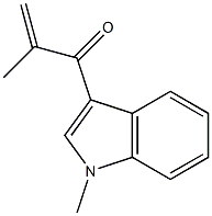 1-Methyl-3-(2-methylacryloyl)-1H-indole Structure