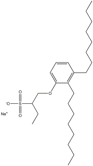 1-(2,3-Dioctylphenoxy)butane-2-sulfonic acid sodium salt 구조식 이미지