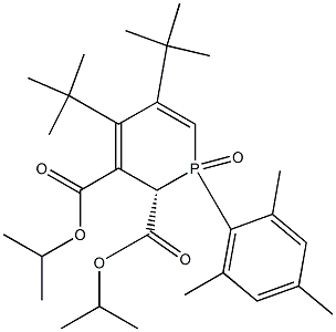 (2S)-1-Mesityl-1,2-dihydro-4,5-di-tert-butyl-2,3-bis(isopropoxycarbonyl)-1H,1H-phosphorin 1-oxide 구조식 이미지