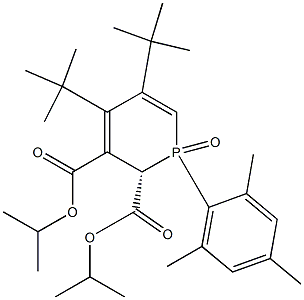 (2S)-1-Mesityl-1,2-dihydro-4,5-di-tert-butyl-2,3-bis(isopropoxycarbonyl)-1H,1H-phosphorin 1-oxide Structure