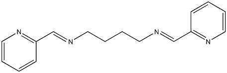 N,N'-Bis(2-pyridylmethylene)butane-1,4-diamine Structure