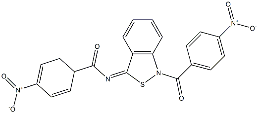 1-(p-Nitrobenzoyl)-3(1H)-(p-nitrobenzoyl)imino-2,1-benzisothiazole 구조식 이미지