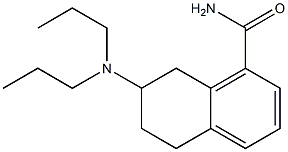 7-(Dipropylamino)-5,6,7,8-tetrahydronaphthalene-1-carboxamide 구조식 이미지