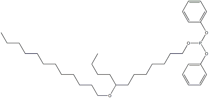 Phosphorous acid 8-(dodecyloxy)dodecyldiphenyl ester 구조식 이미지