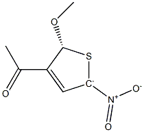 (5R)-4-Acetyl-2-nitro-5-methoxy-2,5-dihydrothiophen-2-ide 구조식 이미지