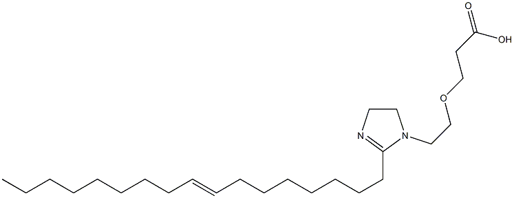 3-[2-[[2-(8-Heptadecenyl)-4,5-dihydro-1H-imidazol]-1-yl]ethoxy]propionic acid Structure
