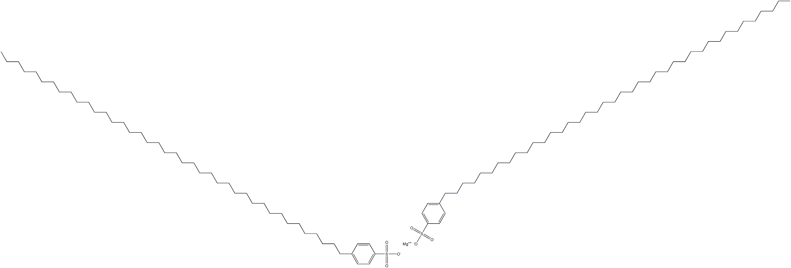 Bis[4-(tetracontan-1-yl)benzenesulfonic acid]magnesium salt Structure