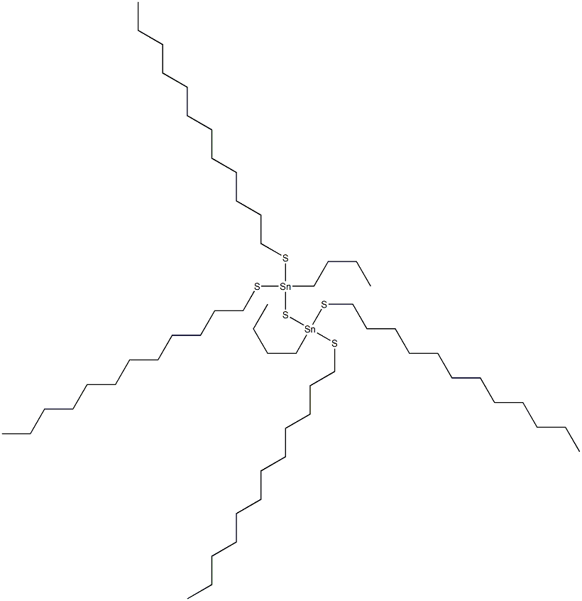 Bis[butyldi(dodecylthio)stannyl] sulfide Structure