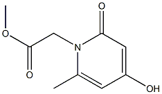 1,2-Dihydro-4-hydroxy-6-methyl-2-oxopyridine-1-acetic acid methyl ester Structure