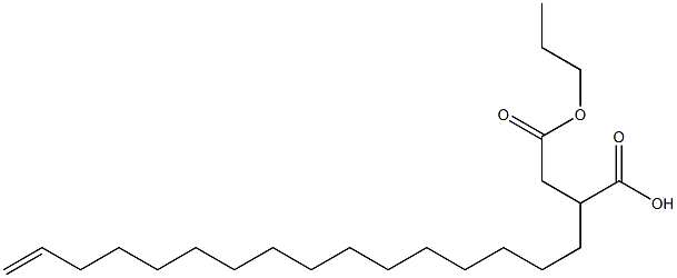 2-(15-Hexadecenyl)succinic acid 1-hydrogen 4-propyl ester 구조식 이미지