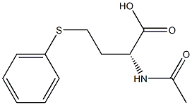 [R,(-)]-2-Acetylamino-4-(phenylthio)butyric acid Structure