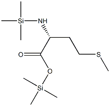 (R)-2-(Trimethylsilylamino)-4-(methylthio)butanoic acid trimethylsilyl ester 구조식 이미지