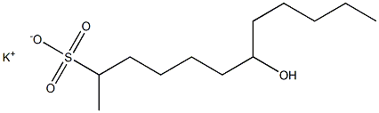 7-Hydroxydodecane-2-sulfonic acid potassium salt Structure