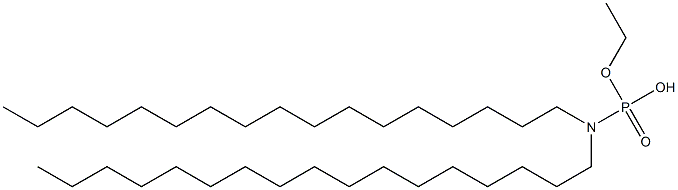 N,N-Diheptadecylamidophosphoric acid hydrogen ethyl ester Structure