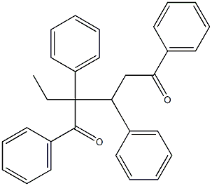 2-Ethyl-1,2,3,5-tetraphenyl-1,5-pentanedione 구조식 이미지